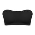 thumbnail image 1 of UoCefik Strapless Bras for Women Bandeau Bralette Seamless Wireless Strapless Bra Padded Tube Top Black 34, 1 of 8