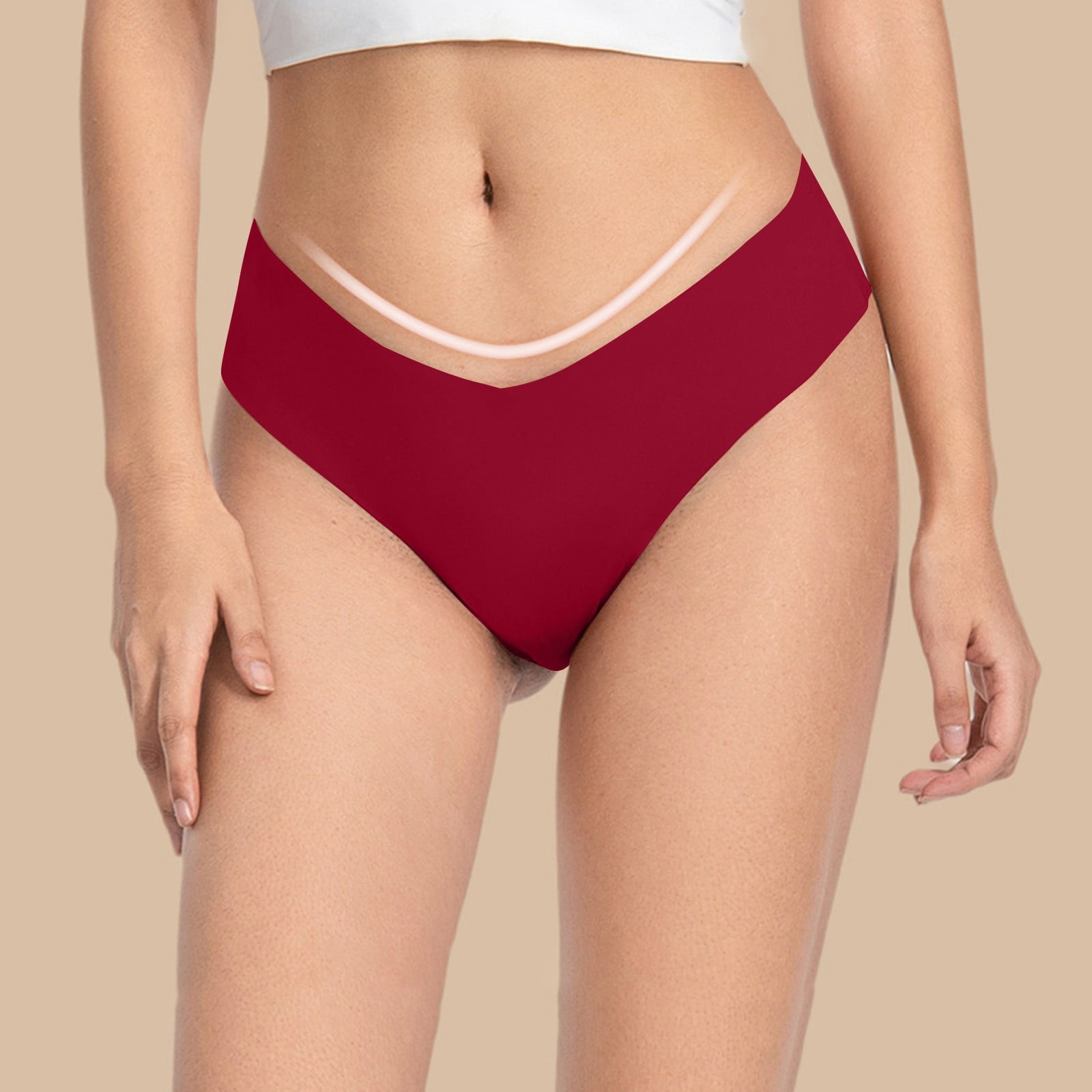 UoCefik Thongs for Women Sexy Low Rise Vshaped Underwear Breathable