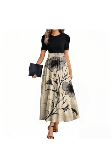 black elegant dresses plus size Tomyris Plus Size Evening Dress in Black