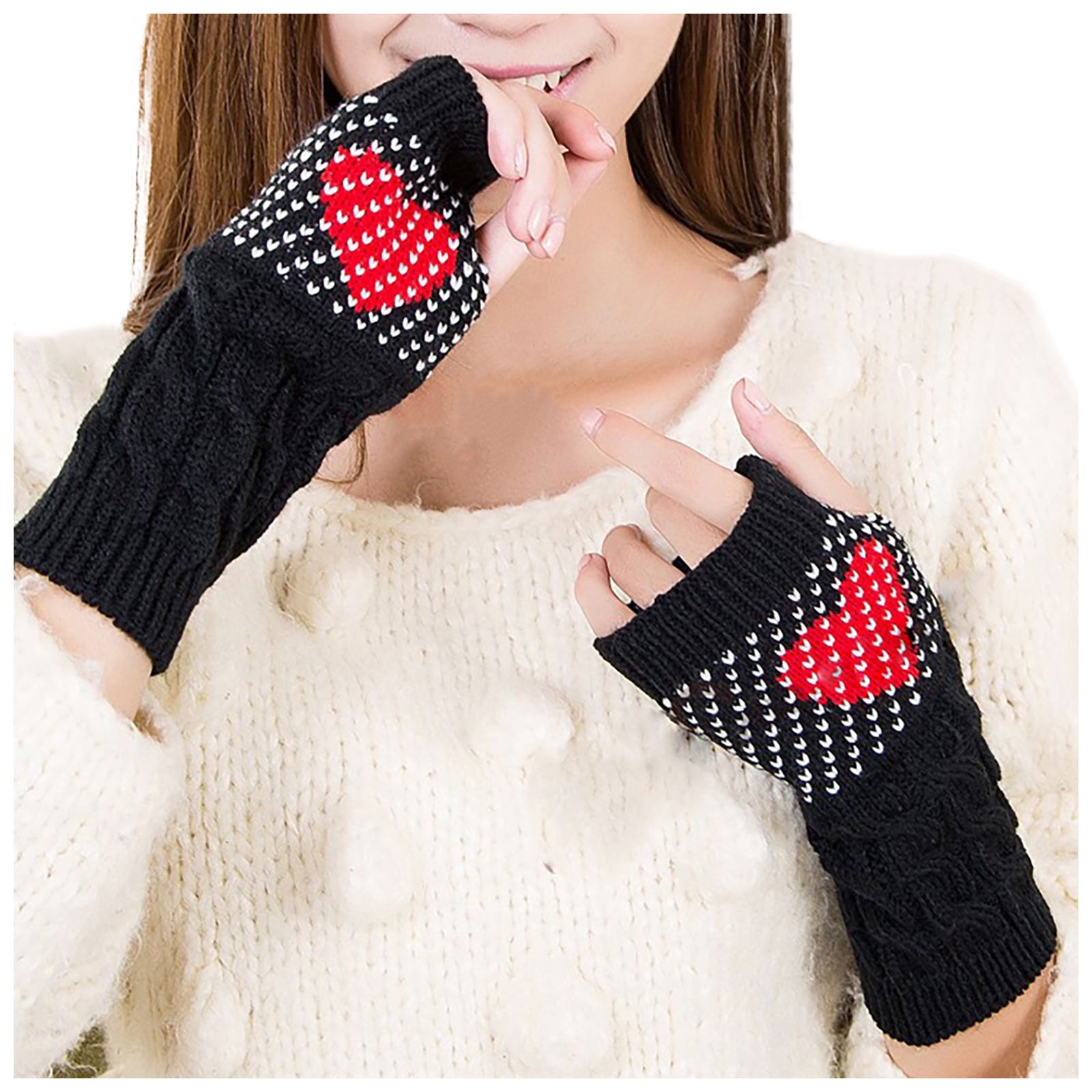 UoCefik Women's Gloves for Driving Work Warm Elastic Cuff Gloves Thick