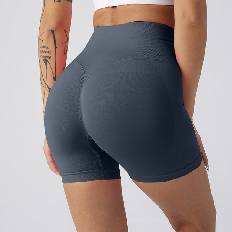 UoCefik Womens Running Shorts High Waisted Tummy Control Workout