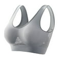 thumbnail image 1 of UoCefik Womens Sport Bras Comfortable Plus Size Low Support Sports Bra Push Up Cooling Lift-Up Mesh Yoga Running Workout Bras(Gray,XXXXXL), 1 of 3