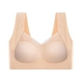 thumbnail image 1 of UoCefik Zenchic Bras for Seniors Seamless Wireless Posture Correcting Push Up Bra Anti Sagging Full Coverage Ice Silk Bra Complexion X-Large, 1 of 4
