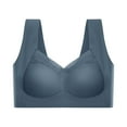 thumbnail image 1 of UoCefik Zenchic Bra - Seamless Powerful Push Up Wireless Bra Lift Full-Figure Posture Correcting Bra Ice Silk Anti Sagging Bra Royal Blue 2X-Large, 1 of 4