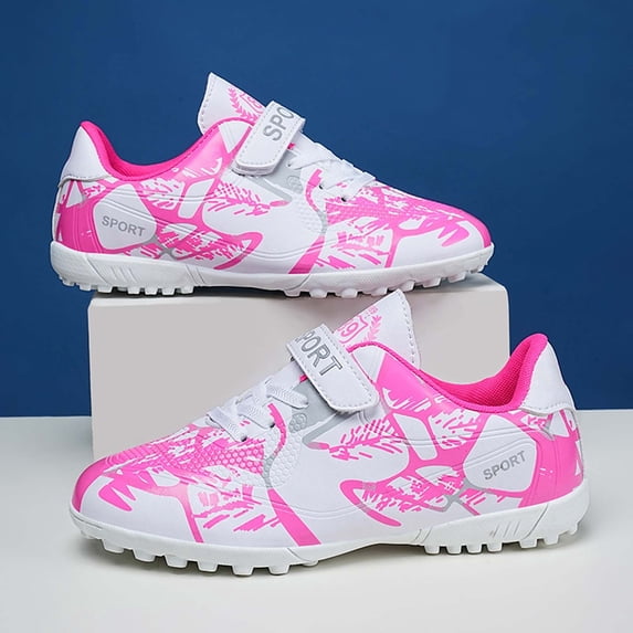 Uobin Boys Cleats Youth Football Shoes For Training Matches With Studs Lightweight Athletic Sports Sneakers Kids