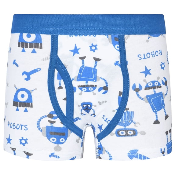 Uobin Boys Cotton Cartoon Print Boxer Briefs Comfortable Soft Breathable Elastic Waist Kids Underwear for Kids for 1â12 Years