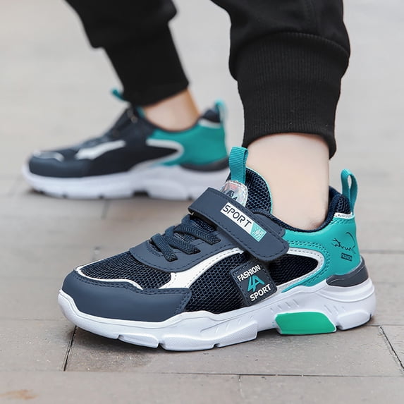 Uobin Boys Kids Tennis Athletic Running Walking Lightweight Sneakers For Little Toddler Youth Comfort Breathable Shoes for 4-15 Years