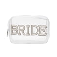 thumbnail image 1 of Uobin Clear For Bride Wedding Travel Toiletry Organizer Tote With Handle Bridesmaid Storage Pouch, 1 of 7