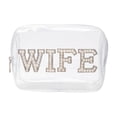 thumbnail image 1 of Uobin Clear For Bride Wedding Travel Toiletry Organizer Tote With Handle Bridesmaid Storage Pouch, 1 of 7