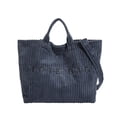 thumbnail image 1 of Uobin Corduroy Tote With Embroidered Letter Design Casual Shoulder Handbag For Daily Use, 1 of 4