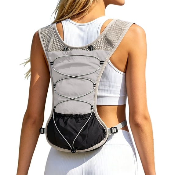 Uobin Functional Outdoor Running Backpack Lightweight Vest Style Design Breathable Mesh Reflective Details Secure Storage
