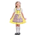thumbnail image 1 of Uobin Girls 2 Piece Dirndl Farm Dress For Holidays Outfit Toddler Kids Style Summer Party Wear for 5-14 Years, 1 of 8