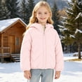 thumbnail image 1 of Uobin Girls -Lined Hooded Parka Jacket, Mid-Length Winter Coat with Zip Pockets for Kids Outdoor, 1 of 7