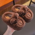 thumbnail image 1 of Uobin Kids Girls Cute Cartoon Plush Slippers, Cozy FleeceâLined Warm Winter Indoor House Shoes, Soft Nonâ SlipâOn Home Slippers, 1 of 4