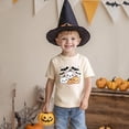 thumbnail image 1 of Uobin Kids Halloween Short‑Sleeve T‑Shirt, Cute Smiling Pumpkin & Bat Graphic Crew‑Neck Casual Tee for Boys Girls for 1-13 Years, 1 of 3