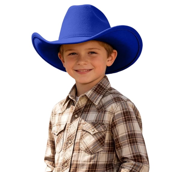 Uobin Kids Western Cowboy Hat For Children Adjustable Sun Headwear Boys Girls Easy Care Toddler Everyday Adventures Outdoor Play