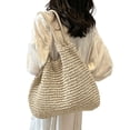 thumbnail image 1 of Uobin Large Capacity Woven Tote Shoulder Bag For Work Commute Daily Casual, 1 of 4