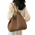 thumbnail image 1 of Uobin Large Capacity Woven Tote Shoulder Bag For Work Commute Daily Casual, 1 of 4