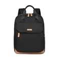 thumbnail image 1 of Uobin Lightweight Nylon Student Backpack Water Resistant Multi-Compartment Laptop Backpack with Top Handle for Work Travel Commute, 1 of 4
