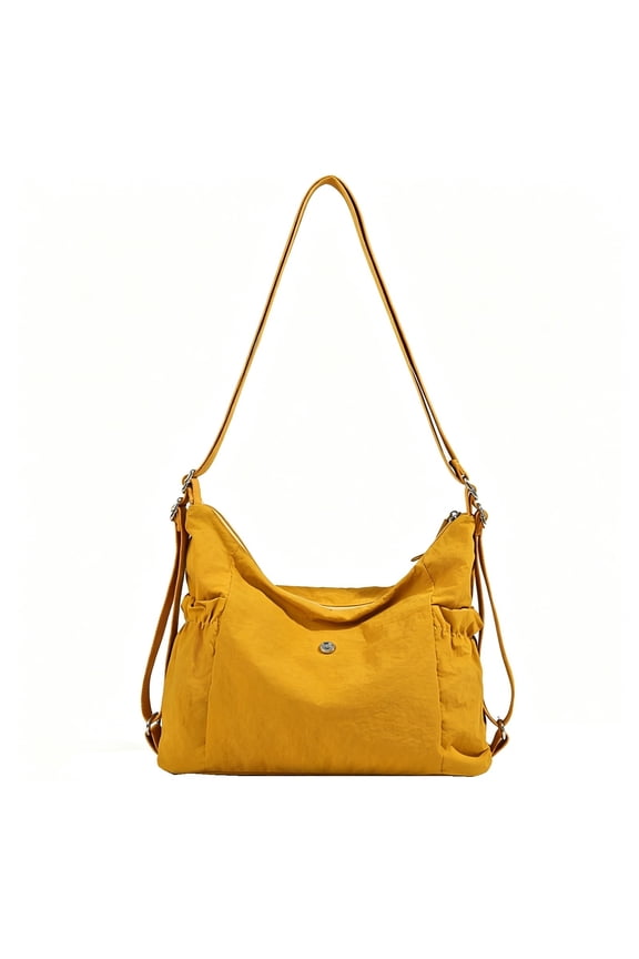 Lightweight Solid Colored Shoulder Crossbody Messenger Bag for Daily Commute Business Use