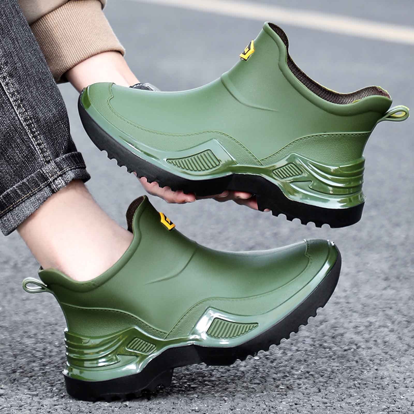 Uobin Men’s Rain Shoes Performance Footwear for Wet Conditions Spring ...