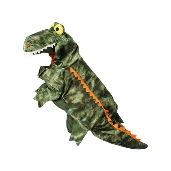 Uobin Pet Crocodile Outfit for Dogs, Halloween Dress-Up Animal Disguise with Eye Headpiece and Adjustable Straps for Small Medium Pets