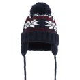 thumbnail image 1 of Uobin Winter Warm Scarf Hat Set With Festive Snowflake Knitted Lined Earmuffs Soft Thermal Yarn For Daily Casual Outdoor, 1 of 4