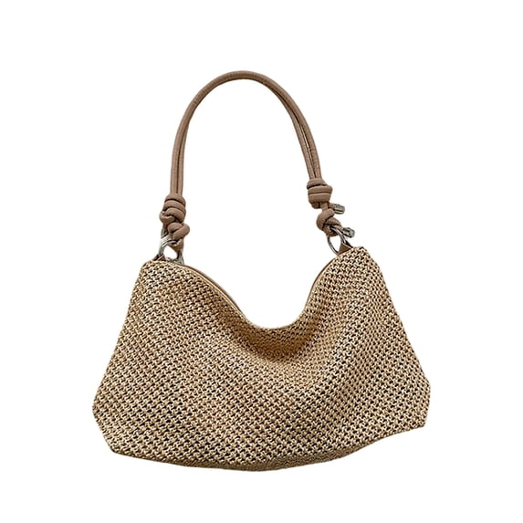 Uobin Women Casual Beach Tote Bag, Straw Beach Bag Fashion Shoulder Bag Crossbody Bag, For Beach Picnic Vacation