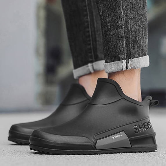 Uobin Women Rain Shoes On Comfortable Footwear For Rainy Days Fashionable Design Ideal Leisure Outfits Raincoats Ankle Boots Rubber Garden Non Light