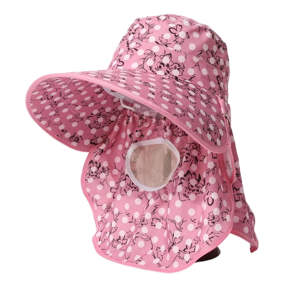 Uobin Women Sun Hat Breathable Neck Wide Brim UPF 50+ Outdoor Summer Travel Adjustable Lightweight Shade Hat