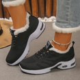 thumbnail image 1 of Uobin Women Winter Lace-Up Sneakers Warm Lined Thick Sole Casual Sports Shoes Fall Daily Wear, 1 of 7