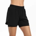 thumbnail image 1 of Uobin Women's 2 in 1 Running Shorts Quick Dry Athletic Gym Workout Shorts with Liner Phone Pockets, 1 of 9
