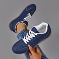 thumbnail image 1 of Uobin Women's Low Top Casual Lace Up Sneakers Fashion Minimalist Unisex Couple Matching Shoes Lightweight for Spring Summer, 1 of 9