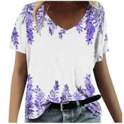 Uojfnhb High Neck Short Sleeve Top Summer Oversized Vintage Tshirt Summer Tops Women Casual White Graphic Tee