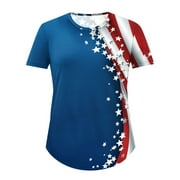 Uojfnhb Simple White Plain Short Sleeve Top Summer Elbow Length Tee Shirts for Women Womens T Shirts Graphic