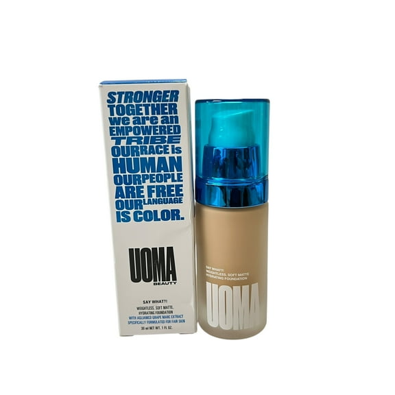 Uoma Beauty Say What?! Weightless Soft Matte Hydrating Foundation 1 fl oz Fair Lady T1N