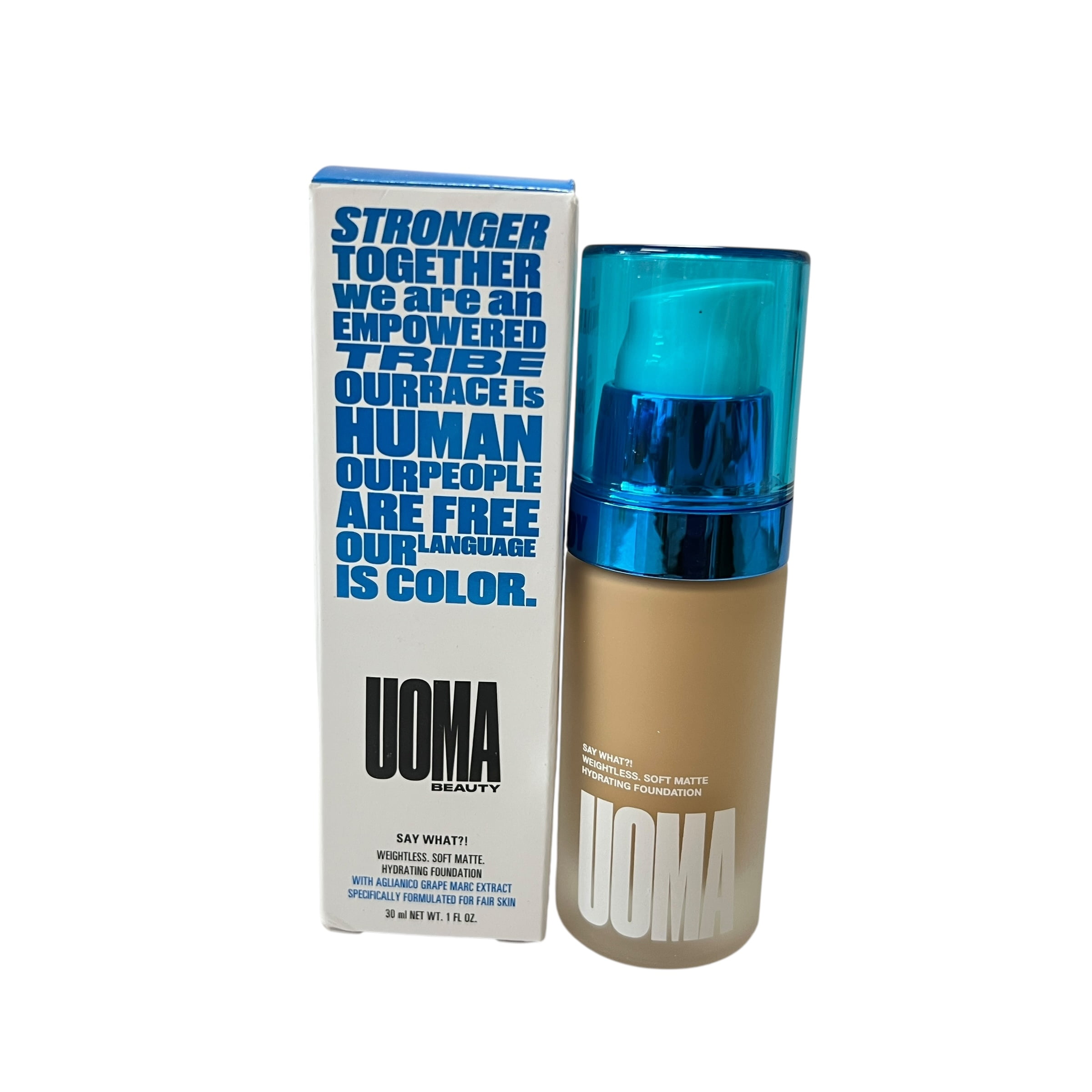 Uoma Beauty Say What?! Weightless Soft Matte Hydrating Foundation 1 fl oz Fair Lady T3W