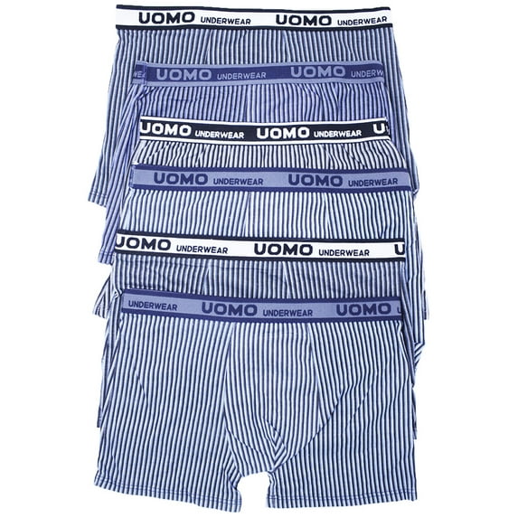 Uomo Men's 6 Pack of Boxer Briefs-Small-Tide