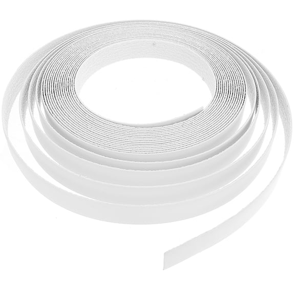 Uonlytech 1 Roll Thin Strip Cabinet Edging Strip PVC White for Craftsmen Edge Banding