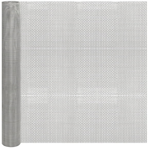 Uonlytech Metal Screen Mesh Roll Stainless Steel Mesh Sheet for Home Filtering and Ventilation Silver