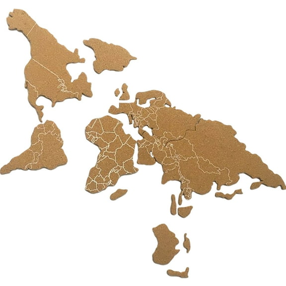 Uonlytech 1 Set Corkboard Map Brown Home Office Accessories Cork Message Board