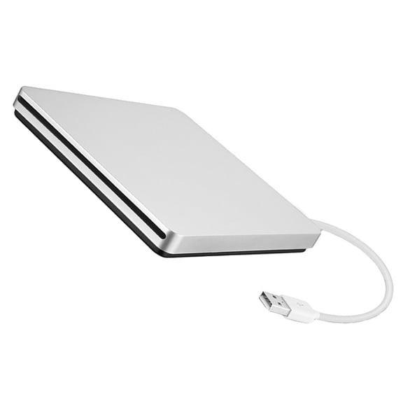 Uonlytech 1 Set DVD Rewriter External CD DVD RW Drive Slim Grey for Home Use