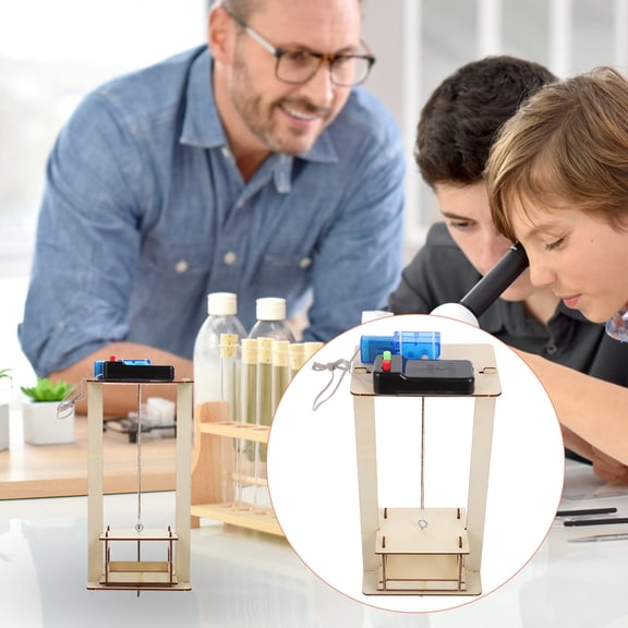 Uonlytech 1Set Manual Elevator Teaching Model Beige for Thought Development and Science Experiment