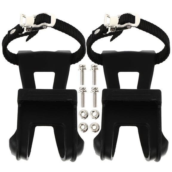 Uonlytech 1 Set Gym Clips Bike Toe Clip Foot Restraint Cycling Accessories for Training