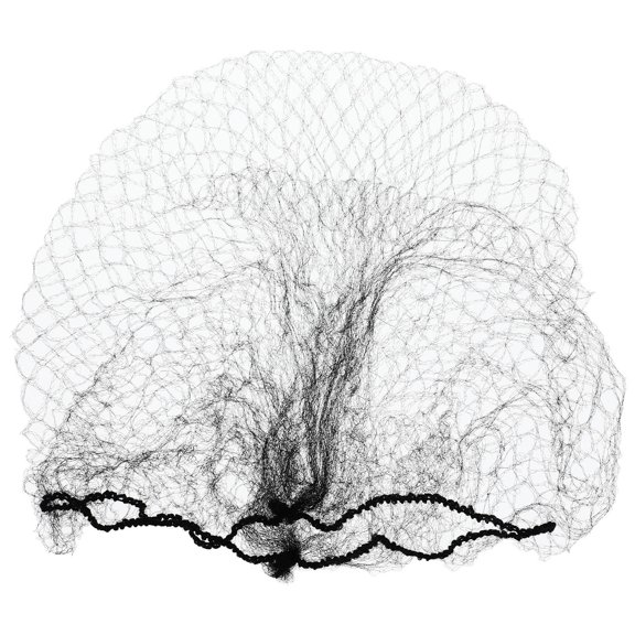 LIOOBO 100Pcs Elastic Black Hair Net Invisible Mesh for Hospital Lab Food Industry