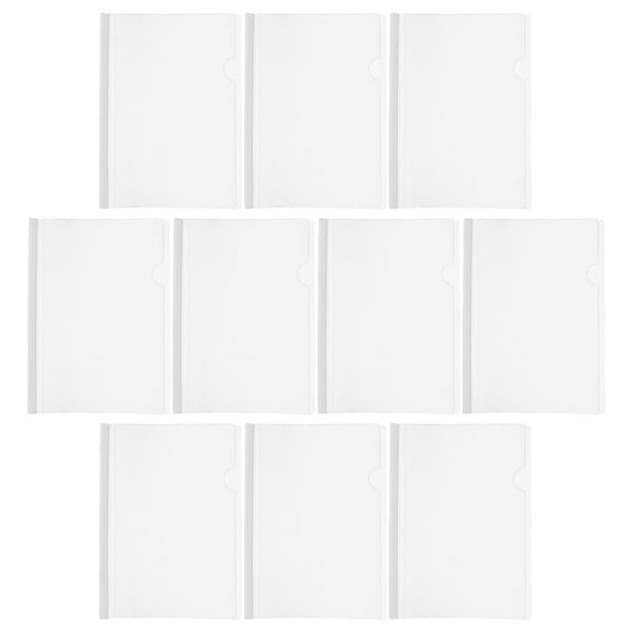 Uonlytech 10Pcs Compression Resistant Slide Binding Bars for Transparent Document Covers