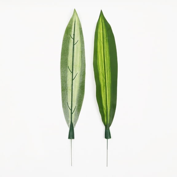 Uonlytech 10Pcs Fake Plants Green Leaf Stems for Handmade Crafts and Garden Centerpieces