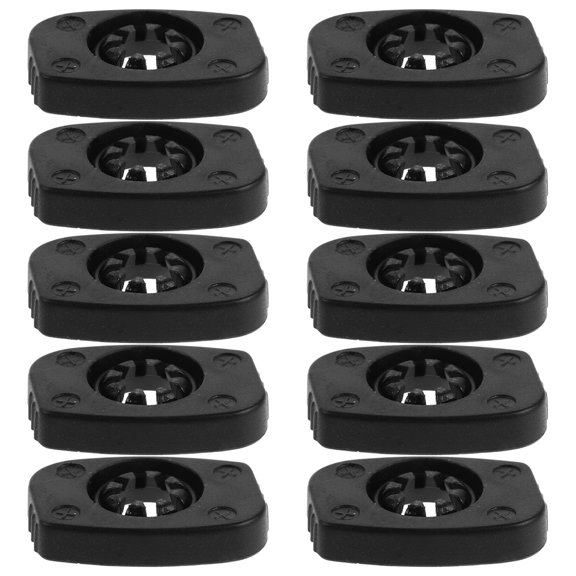 Uonlytech 10pcs Black Drum Lug Lock Replacement Parts for Lugs and Tension Rods