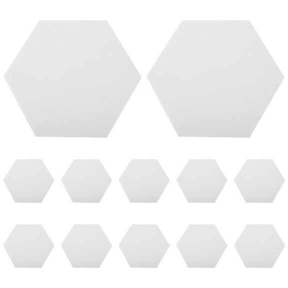 Uonlytech Felt Hexagon Wall Board White for Decoration and Displaying Notes Photos Paintings
