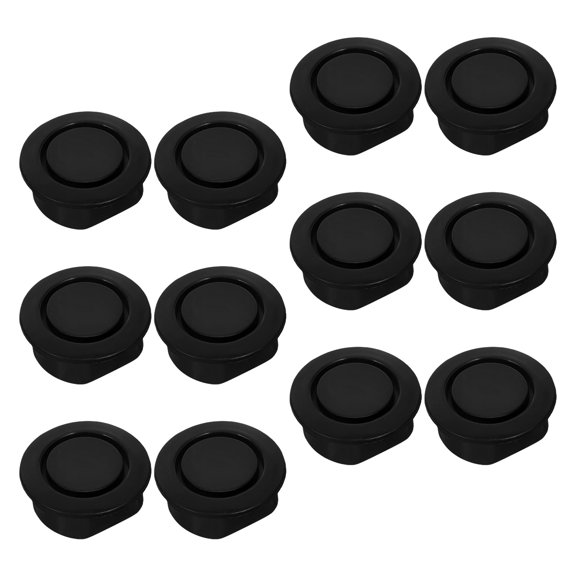 Uonlytech 12Pcs Black Plastic Bumper Hole Covers for Car Parking Sensor Protection Front and Rear Use